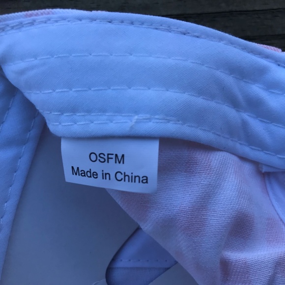 Women Cap Gingham Print Hat Pink/White Baseball - Picture 7 of 8